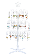 Mix of 72 Crystal Dreams White 3 Layer Display Tree